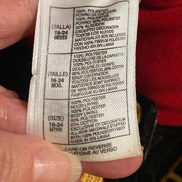 Winnie the Pooh Bumblebee Costume Disney Store Size 18-24 Months Halloween - Picture 4 of 12